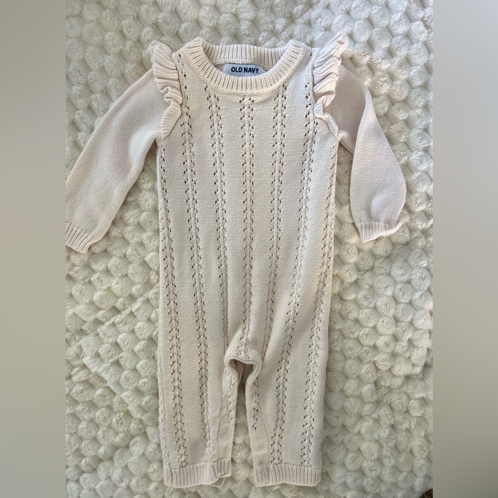 Old Navy Cream Knit Baby